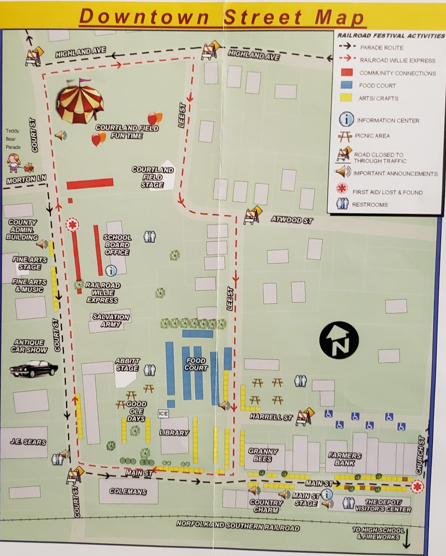 2021appomattoxrailroadfestival_map Appomattox Railroad Festival