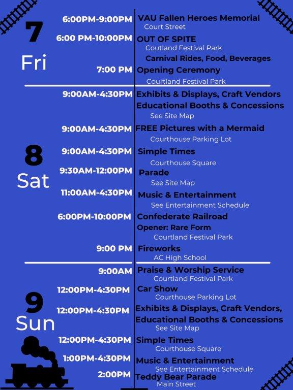 appomattox railroad festival events schedule