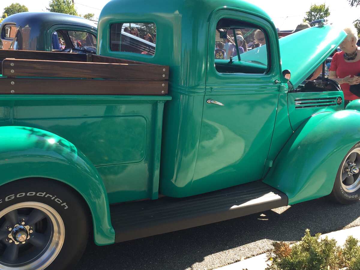 Shiny green truck